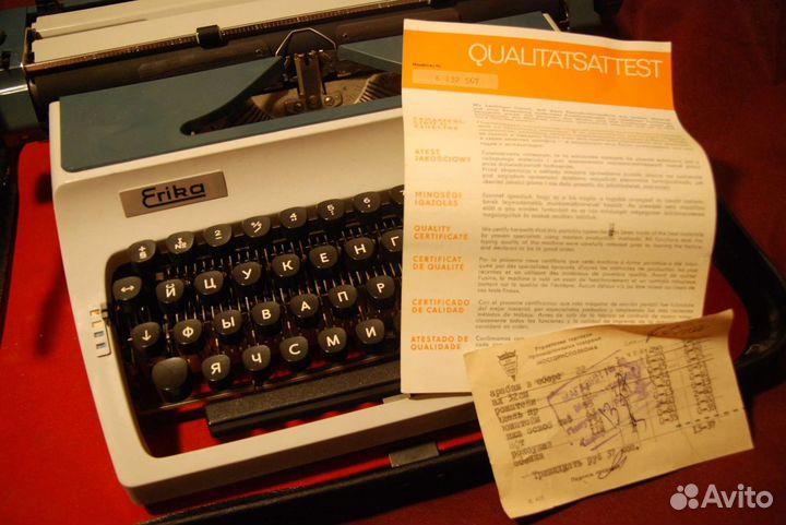 Печатная машинка Erika