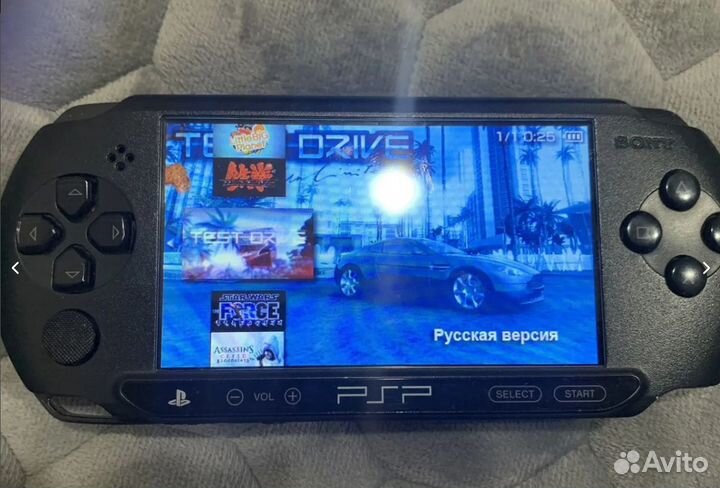 Sony psp e1008+много игр
