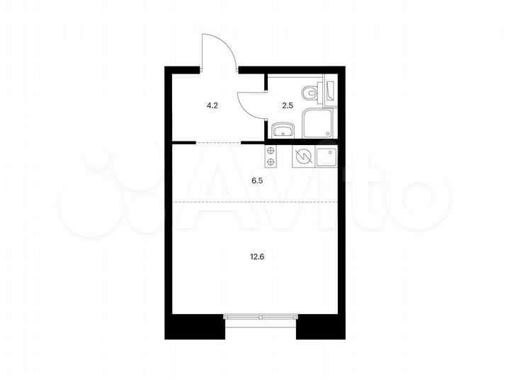 Квартира-студия, 25,8 м², 11/14 эт.