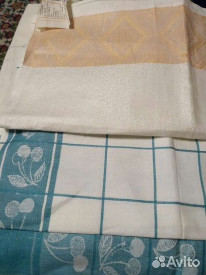 Льняные Жаккардовые полотенца СССР новые