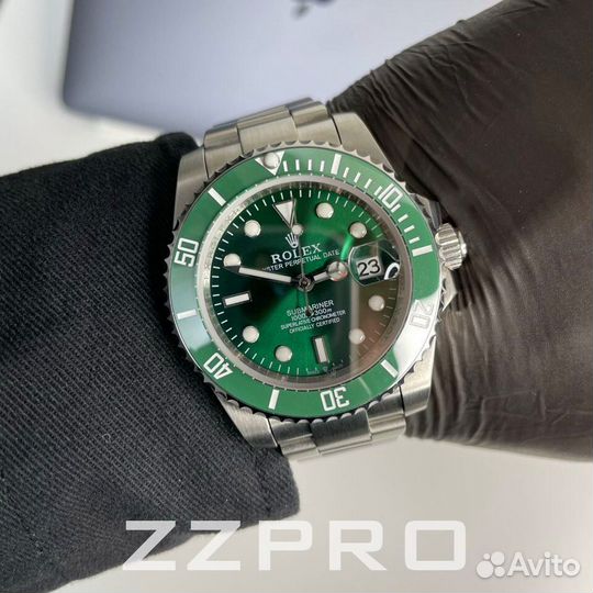 Часы мужские Rolex Submariner Date Green «Hulk» 40