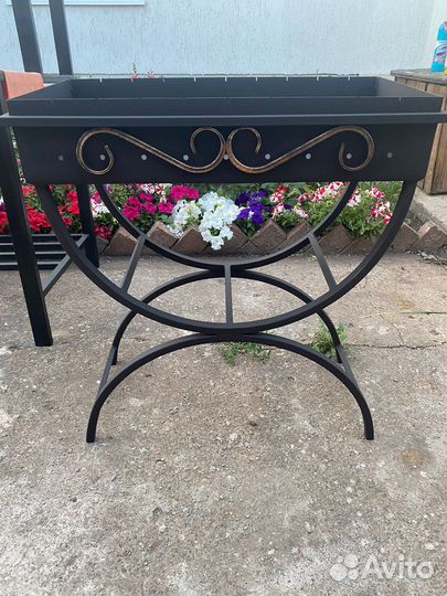 Мангал с печью под казан