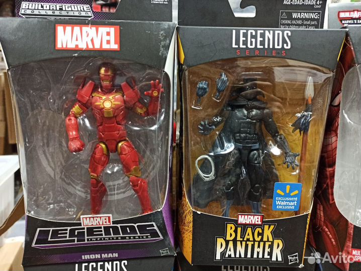 Фигурки Marvel Legends Iron Man, Black Panther, Sp