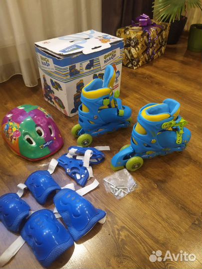 Роликовые коньки детские раздвижные