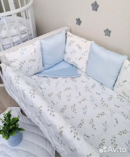 Бортики в кроватку новые