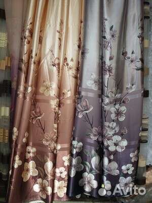 Портьеры габардин, готовые комплекты