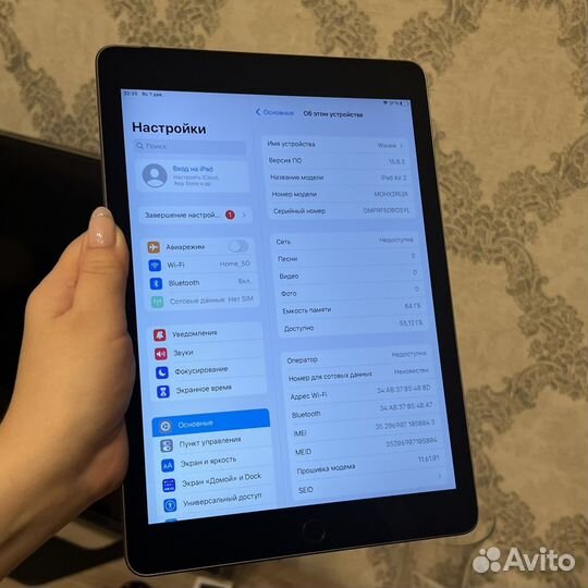 iPad Air 2 64GB Wi-Fi Cellular LTE