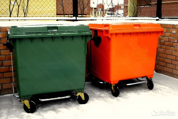 Мусорный пластиковый бак 1100л PC-2100