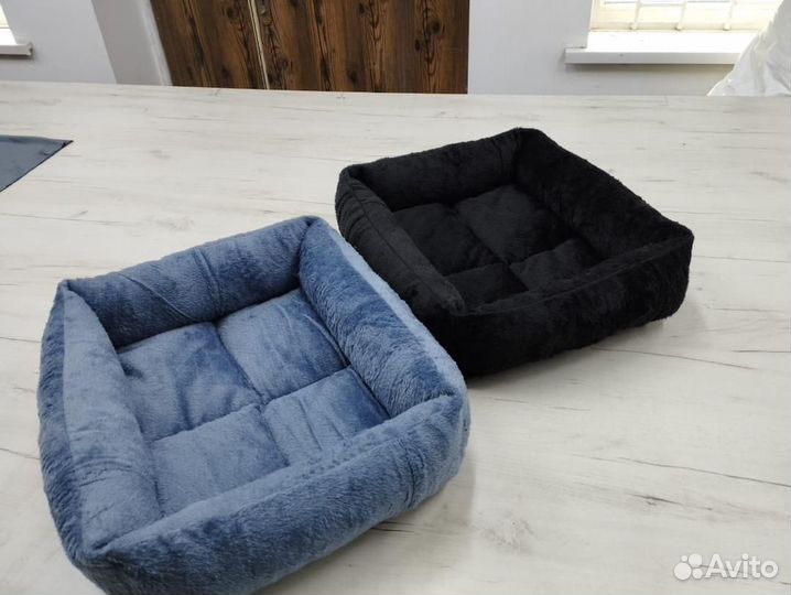 Лежанка для собак и кошек (цвета черный и серый)