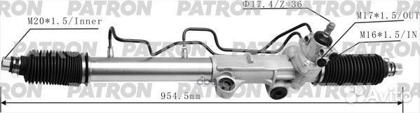 Рейка рулевая гидравлическая toyota: land CRU