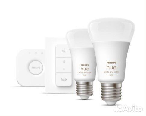 Комплект умных ламп Philips Hue White And Color Ambiance E27 BT 1100 лм (929002468805) Starter Kit