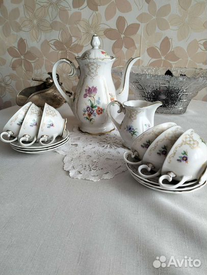 Кофейный сервиз гдр райхенбах