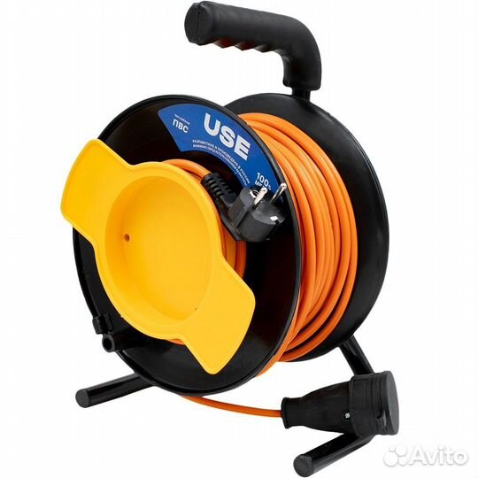Удлинитель USE пвс 2200 Вт 30м на садовой катушке без заземления USE303-013