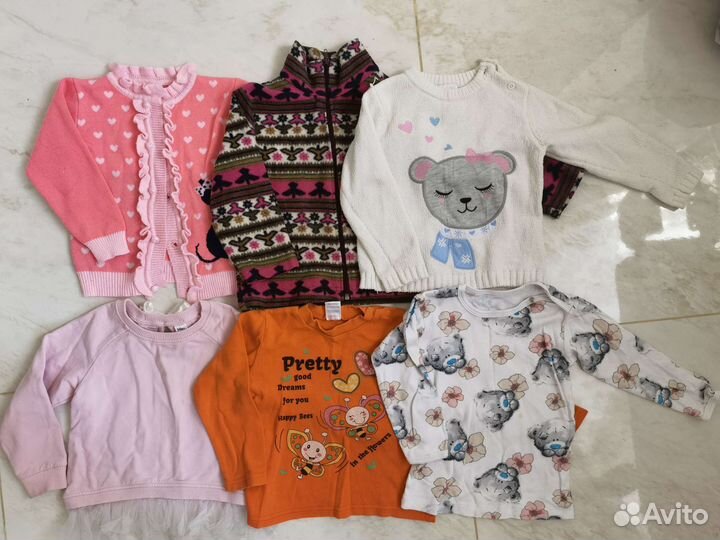 Вещи пакетом для девочек 104 110, 98, 92, 86