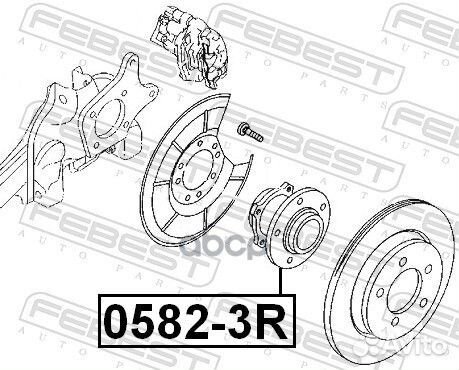Подшипник задн.ступицы ступица 0582-3R Febest
