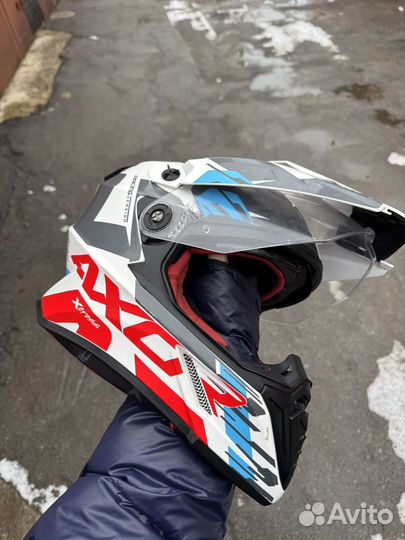 Шлем для мотоцикла кроссовый