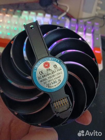 Вентилятор для видеокарты Sapphire Nitro RX 6700 6