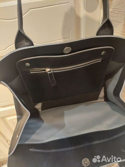 Сумка женская натуральная кожа черная