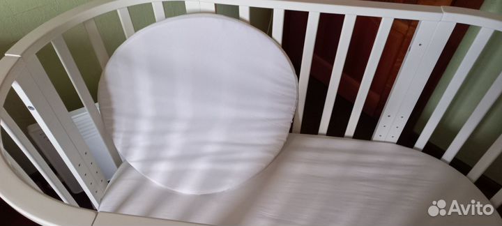 Детская кроватка-трансформер круглая