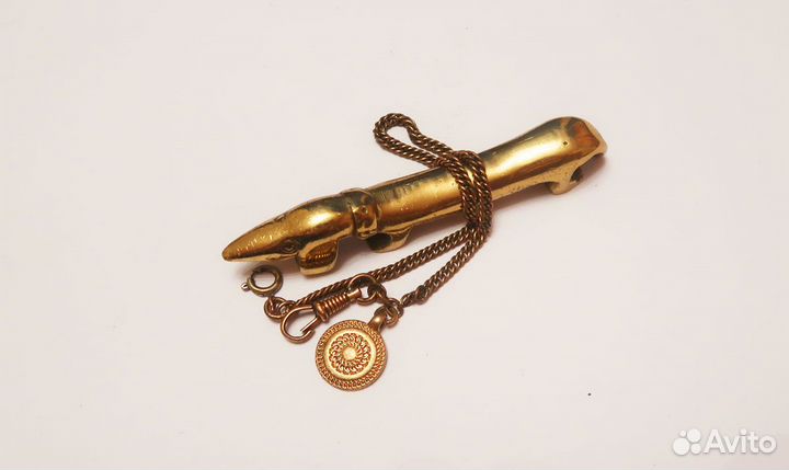 Цепочка (шатлен) желтый металл