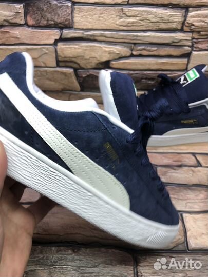 Кеды мужские puma suede xl navy замш 41-45