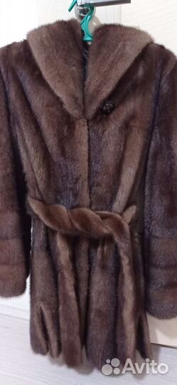 Шуба норковая с капюшоном 42 44