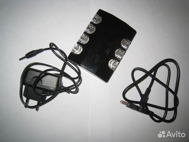 Новый USB HUB Концентратор 2.0,3.0 +бп + LED
