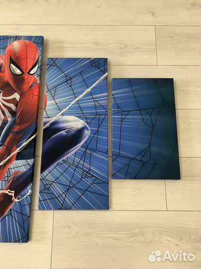 Модульная картина spider-man человек паук