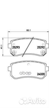 Колодки торм.зад. hyundai ix35/KIA sportage