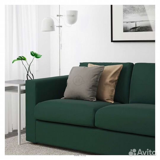 Чехол икеа вимле vimle для 2местной секции зелёный