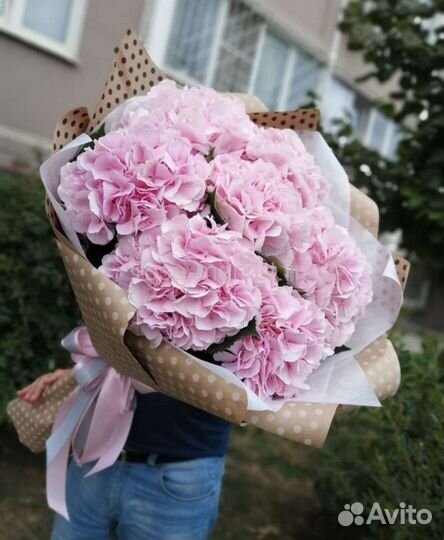 Букет из гортензий доставка цветов