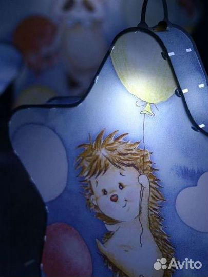 Ночник, светильник детский 3 звезды