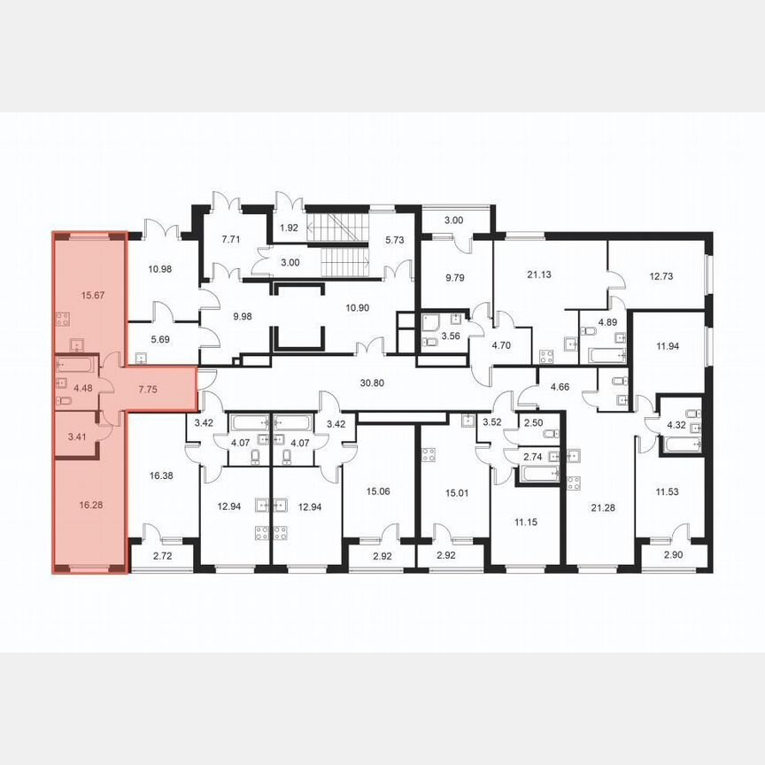1-к. квартира, 47,6 м², 1/9 эт.