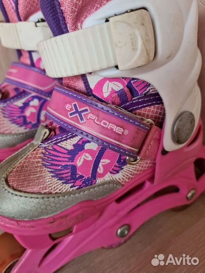 Роликовые коньки детские раздвижные, размер 26-29
