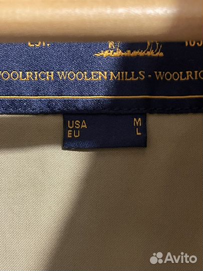 Тренч woolrich бежевый