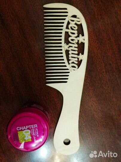 Новая деревянная расческа гребешок Вероника