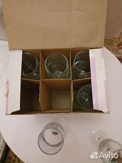 Фужеры стекло 6 штук