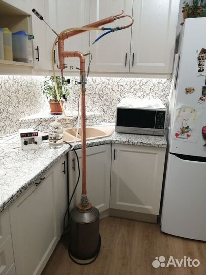 Ретификационная колонна медная