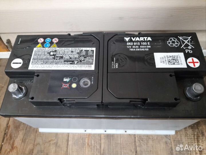 Аккумулятор varta 95aч