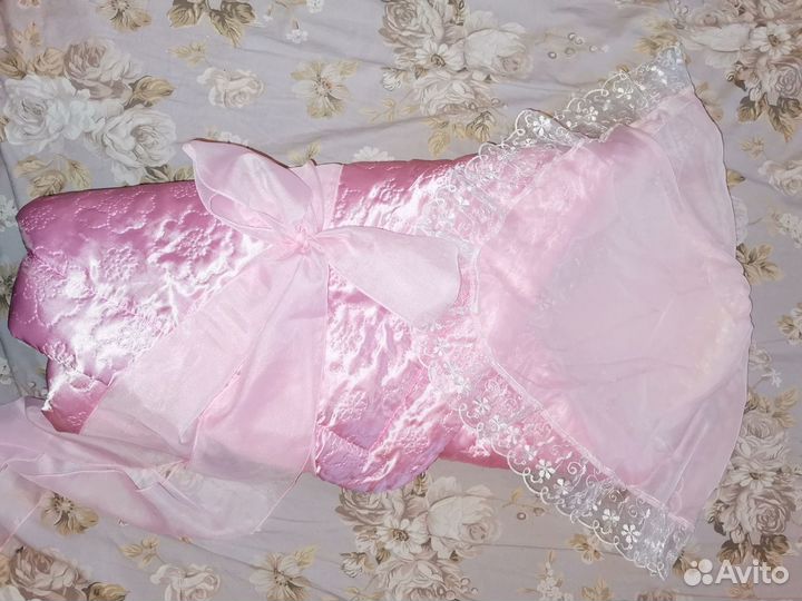 Конверт-одеяло на выписку осень-зима