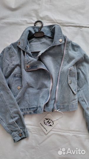 Джинсовая куртка косуха