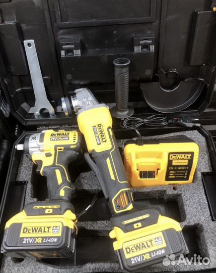 Гайковерт аккумуляторный +ушм Dewalt