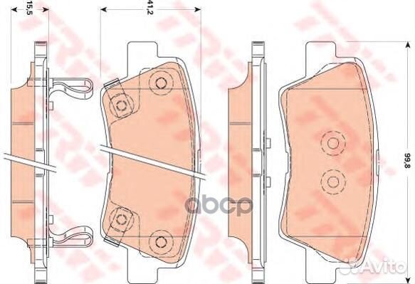 Колодки тормозные дисковые hyundai: accent IV