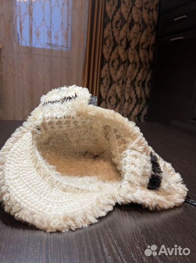 Шапка натуральный мех на вязке