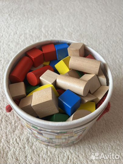 Кубики деревянные