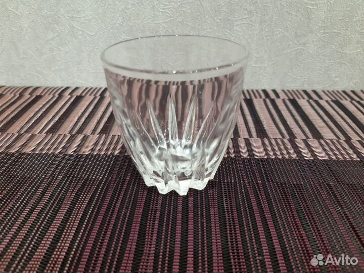 Набор 9 стопок из белого/цветного хрусталя