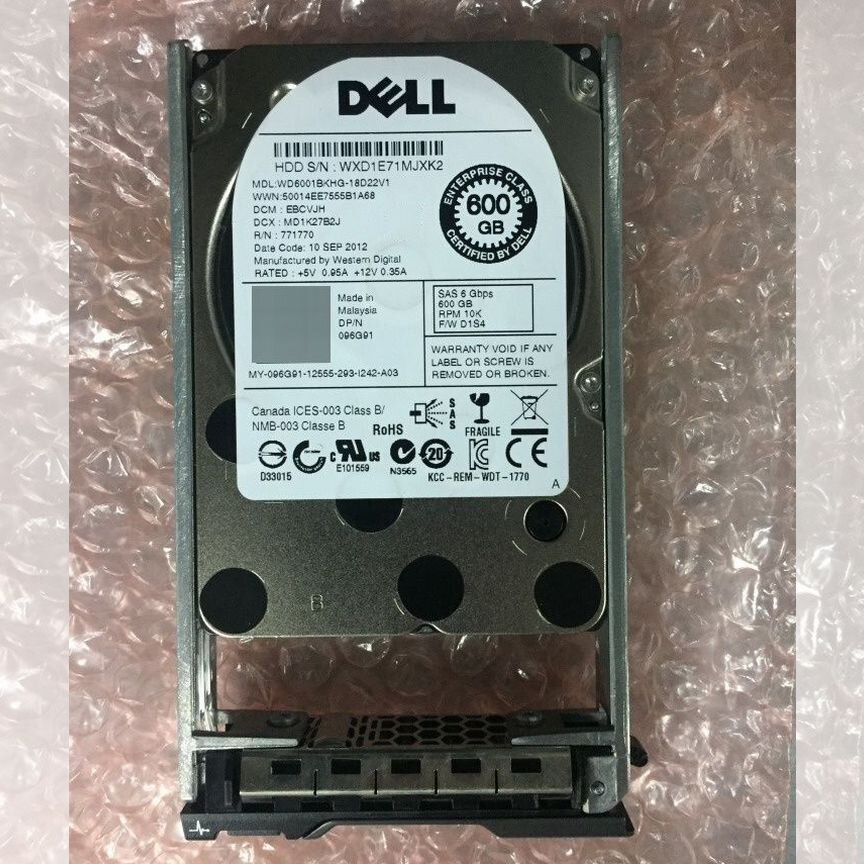 [096G91] Жесткий Диск Dell 600gb 10k Sas 2.5" 6g 096g91