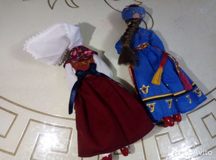 Куклы фарфоровые 2шт коллекционные на шарнирах