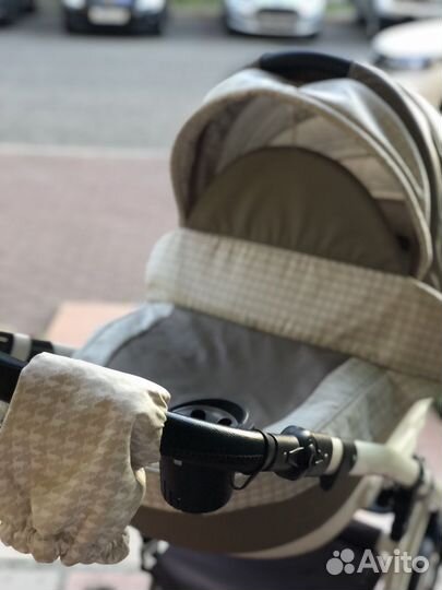 Детская Коляска эко кожа 2 в 1 Gusio Florencia