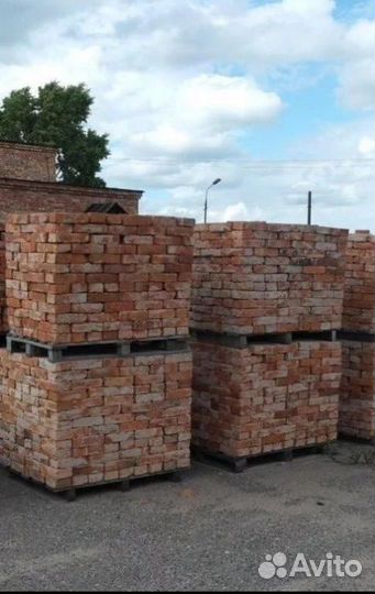 Кирпич красный б/у